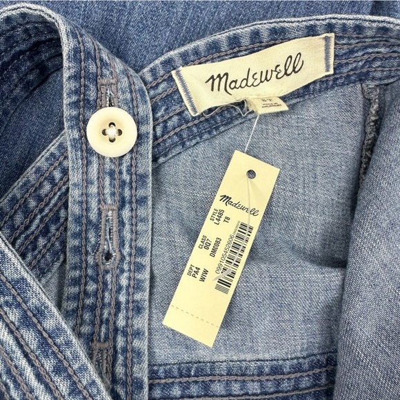 Madewell Blue Denim Midi Dress - Picture 6 of 10